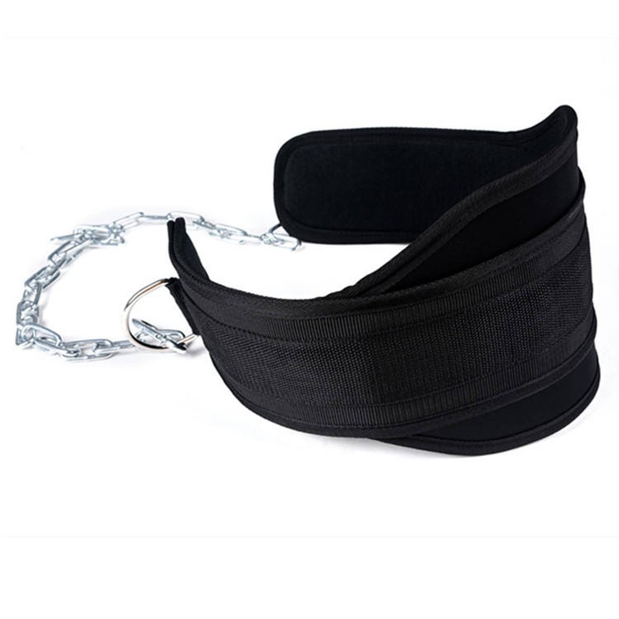 Weightlifting Belt with Metal Chain